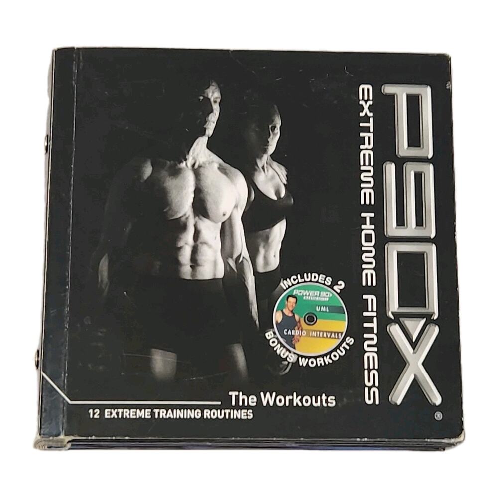 P90X Extreme Home Fitness DVD Training Tony Horton BEACHBODY Complete 12 DVD Set
